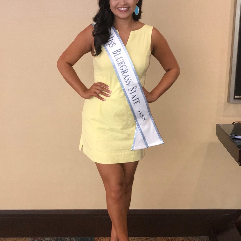 LAUREN JAMES Yellow Avery Seersucker Dress